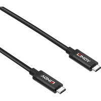 Lindy 43308 cavo USB USB 3.2 Gen 2 (3.1 Gen 2) 5 m USB C 10 Gbit/s 60 W Nero Nero, 5 m, USB C, USB C, USB 3.2 Gen 2 (3.1 Gen 2), 10 Gbit/s, Nero