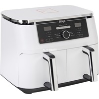 Ninja Foodi MAX Friggitrice ad aria a doppia zona AF400EUWH, Friggitrice ad aria calda bianco