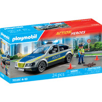 PLAYMOBIL Action Heroes Auto della polizia, Giochi di costruzione 
