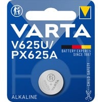 VARTA -V625U Batterie per uso domestico, Batteria Batteria monouso, Alcalino, 1,5 V, 1 pz, 200 mAh, Argento