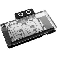 Alphacool Core RX 9070 XT Steel Legend, Raffreddamento ad acqua trasparente/cromo