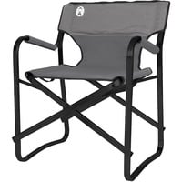 Coleman Steel Deck Chair, Sedia grigio/Nero