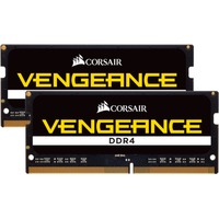 Corsair Vengeance CMSX32GX4M2A3000C18 memoria 32 GB 2 x 16 GB DDR4 3000 MHz Nero, 32 GB, 2 x 16 GB, DDR4, 3000 MHz, 260-pin SO-DIMM