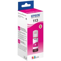 Epson 113 EcoTank Pigment Magenta ink bottle, Inchiostro Magenta, Epson, Ecotank ET-5880, EcoTank ET-5850, EcoTank ET-5800, EcoTank ET-16650, EcoTank ET-16600, 6000 pagine, 70 ml, Pigment