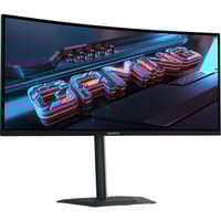 GIGABYTE GS34WQCA Monitor Gaming Curvo 34" WQHD – 3440 x 1440, 1500R, 120Hz, 1ms, 300 cd/m², FreeSync Premium, HDR Ready, HDMI 2.0, DisplayPort 1.4, Monitor di gioco Nero, 1500R, 120Hz, 1ms, 300 cd/m², FreeSync Premium, HDR Ready, HDMI 2.0, DisplayPort 1.4, 86,4 cm (34"), 3440 x 1440 Pixel, Wide Quad HD, LCD, 1 ms, Nero