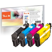 Peach PI200-868 cartuccia d'inchiostro 4 pz Compatibile Resa standard Nero, Ciano, Magenta, Giallo Resa standard, 4,8 ml, 3,8 ml, 4 pz, Confezione multipla