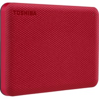 Toshiba Canvio Advance disco rigido esterno 2000 GB Rosso rosso, 2000 GB, 2.5", 2.0/3.2 Gen 1 (3.1 Gen 1), Rosso
