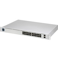 Ubiquiti UniFi USW-PRO-24 switch di rete Gestito L2/L3 Gigabit Ethernet (10/100/1000) Argento grigio, Gestito, L2/L3, Gigabit Ethernet (10/100/1000), Montaggio rack