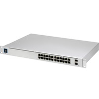 Ubiquiti UniFi USW-PRO-24 switch di rete Gestito L2/L3 Gigabit Ethernet (10/100/1000) Argento, Interruttore grigio, Gestito, L2/L3, Gigabit Ethernet (10/100/1000), Montaggio rack