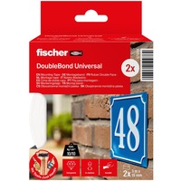 fischer GOW Nastro di montaggio Multipack, 2 rotoli, Nasto adesivo trasparente