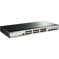 D-Link DGS-1510 Gestito L3 Gigabit Ethernet (10/100/1000) Nero, Interruttore Gestito, L3, Gigabit Ethernet (10/100/1000), Full duplex, Montaggio rack