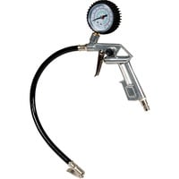 EINHELL 4137000 manometro per pneumatico 0 - 8 bar Barometro analogico Nero, Barometro analogico, 0 - 8 bar, Barra, Nero, Argento, Analogico, 300 g