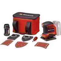 EINHELL Levigatrice orbitale a batteria Power X-Change TE-OS 18/113 3X Li-Solo, 18 Volt rosso/Nero