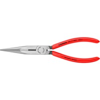 KNIPEX Pinza piatta rotonda con taglio 26 11 200, pinza becco di cicogna, Pinza da presa rosso/Blu
