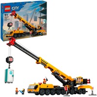 LEGO City 60409 Gru da Cantiere Mobile Gialla, Giochi Creativi per Bambini 9+, Veicolo Giocattolo con Funzioni e 4 Minifigure, Giochi di costruzione Giochi Creativi per Bambini 9+, Veicolo Giocattolo con Funzioni e 4 Minifigure, Set da costruzione, 9 anno/i, Plastica, 1116 pz, 2,08 kg
