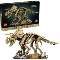 LEGO Jurassic World Fossili di dinosauri: Triceratopo, Giochi di costruzione 