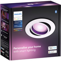 Philips Hue Faretto da incasso White & Color Ambiance Centura, Luce LED bianco, Philips Hue White and Color ambiance Faretto a incasso Centura, Bluetooth/Zigbee, Bianco, LED, Multi, 2000 K, 6500 K
