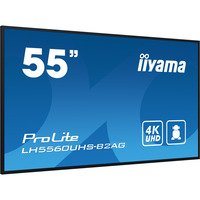 iiyama LH5560UHS-B2AG visualizzatore di messaggi Pannello A digitale 138,7 cm (54.6") LED Wi-Fi 500 cd/m² 4K Ultra HD Nero Processore integrato Android 11 24/7, Public Display Nero (opaco), Pannello A digitale, 138,7 cm (54.6"), LED, 3840 x 2160 Pixel, Wi-Fi, 24/7