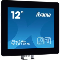 iiyama ProLite TF1215MC-B1 Monitor PC 30,7 cm (12.1") 1024 x 768 Pixel LCD Touch screen Nero Nero, 30,7 cm (12.1"), 1024 x 768 Pixel, LCD, 25 ms, Nero