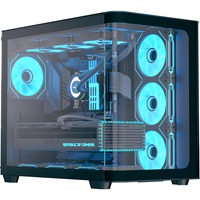 Aerocool P500C Midi Tower Nero, Chassis Tower Nero, Midi Tower, PC, Nero, ATX, micro ATX, Mini-ITX, SPCC, Vetro temperato, Gaming