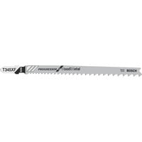 Bosch Lama per seghetto alternativo PRO Multi Material spessi e sottili T345XF, 132mm, Lama per sega Nero