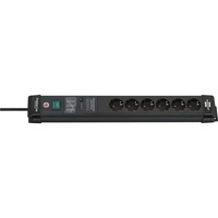 Brennenstuhl Multipresa Premium-Line 6 vie, Ciabatta Nero