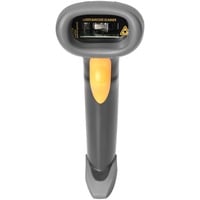 Digitus Lettore manuale di codici a barre 1D, Scanner di codici a barre grigio/Nero, Lettore di codici a barre portatile, 1D, Lineare, Codabar, Code 128, Code 32, Code 39, Code 93, EAN 128, EAN-13, EAN-8, GS1 DataBar, GS1-128..., -45 - 45°, 30 cm