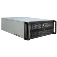 Inter-Tech IPC 4U-4129L Supporto Metallico, Argento, Server case Nero, Supporto, Server, Metallico, Argento, ATX, EATX, micro ATX, Acciaio, 4U