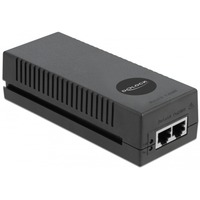 DeLOCK 87766 adattatore e invertitore Interno 30 W Nero, Iniettore PoE Nero, Videocamere di sicurezza, Interno, 100 - 240 V, 50/60 Hz, 30 W, 52 V