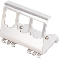 Digitus Adattatore per guida DIN per 3 moduli Keystone accaio