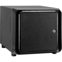 Inter-Tech SC-4100 Supporto Nero, Alloggio a cubo Nero, Supporto, Server, Nero, Mini-ITX, Acciaio, 1U