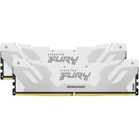 Kingston FURY FURY 32GB 7600MT/s DDR5 CL38 DIMM (Kit da 2) Renegade White XMP, Memoria bianco, 32 GB, 2 x 16 GB, DDR5, 288-pin DIMM