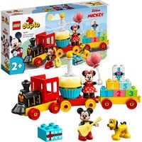 DUPLO Disney | 10941 Il Treno del Compleanno di Topolino e Minnie, Gioco per Bambine e Bambini 2+ con Mattoncini Numerati, Giochi di costruzione