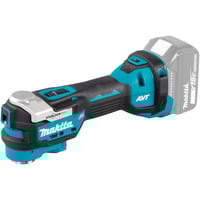 Makita Utensile multifunzione a batteria DTM52ZJX2, 18 Volt + 33 accessori, Strumento multi funzione blu/Nero