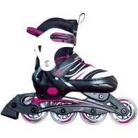 Muuwmi Pattini in linea regolabili per bambini Mis. 29-32 fucsia/Nero