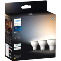 Philips Hue GU10 - faretto connesso - (confezione da 3), Lampada a LED Philips Hue White ambiance GU10 - faretto connesso - (confezione da 3), Lampadina intelligente, Bluetooth/Zigbee, Bianco, GU10, GU10, Faretto