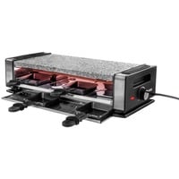 Unold 48760 griglia per raclette 8 persona(e) 1200 W Nero, Acciaio inox Nero/in acciaio inox, 8 persona(e), Plastica, Acciaio inox, 1 Fornello(i), Nero, Acciaio inox, Rettangolare, Temperatura