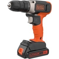 BLACK+DECKER Trapano avvitatore a batteria BCD001C1, 18 Volt arancione /Nero