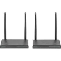 Digitus Set extender KVM HDMI wireless 4K, Estensione HDMI Nero