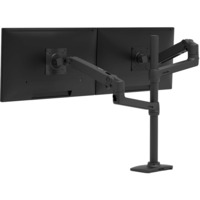 Ergotron LX Series LX Dual Stacking Arm, Tall Pole, Matte Black 101,6 cm (40") Nero Scrivania, Base per monitor Nero, Tall Pole, Matte Black, Morsa, 20 kg, 101,6 cm (40"), 100 x 100 mm, Regolazione altezza, Nero
