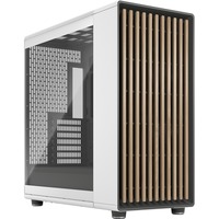 Fractal Design North XL Chalk White TG Clear, Chassis Tower bianco/legno