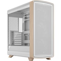 Fractal Design Summit Chalk White TG Clear Tint, Chassis Tower bianco/legno