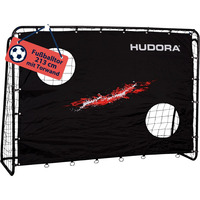 HUDORA Porta da calcio Trainer con parete di tiro, Obiettivo di gioco del calcio Nero