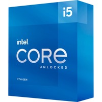 Intel® Core i5-11600K processore 3,9 GHz 12 MB Cache intelligente Scatola Intel® Core™ i5, LGA 1200 (Socket H5), 14 nm, Intel, i5-11600K, 3,9 GHz, boxed