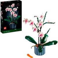 Botanicals 10311 Orchidea, Set per Adulti da Collezione, Hobby Creativi, Modellino da Costruire con Fiori Finti e Vaso, Giochi di costruzione