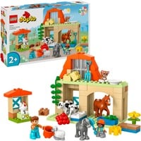 DUPLO 10416 Cura degli Animali di Fattoria Giocattolo, Giochi Didattici Montessori per Bambine e Bambini da 2 Anni in su, Giochi di costruzione