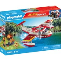 PLAYMOBIL City Action Aereo dei pompieri con funzione di spegnimento, Giochi di costruzione 