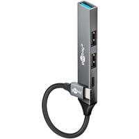 goobay 74459, Hub USB grigio