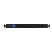BlueWalker PowerWalker PDU LC-16A 10x IEC C13 (ingresso IEC C20), Alimentazione elettrica Nero