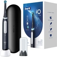 Braun iO Series 4 Adulto Nero, Spazzolino da denti elettrico Nero, Adulto, Cura quotidiana, Sensibile, Super sensitive, Sbiancante, Nero, 4 x 30 sec, Nero, Rotondo